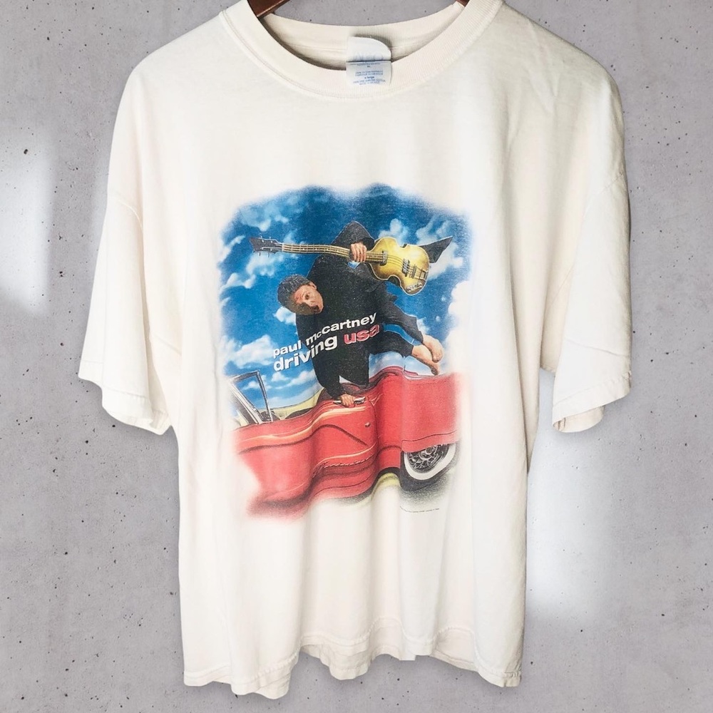 2002 Vintage Band Paul McCartney Tour T-shirt XL Double Sided